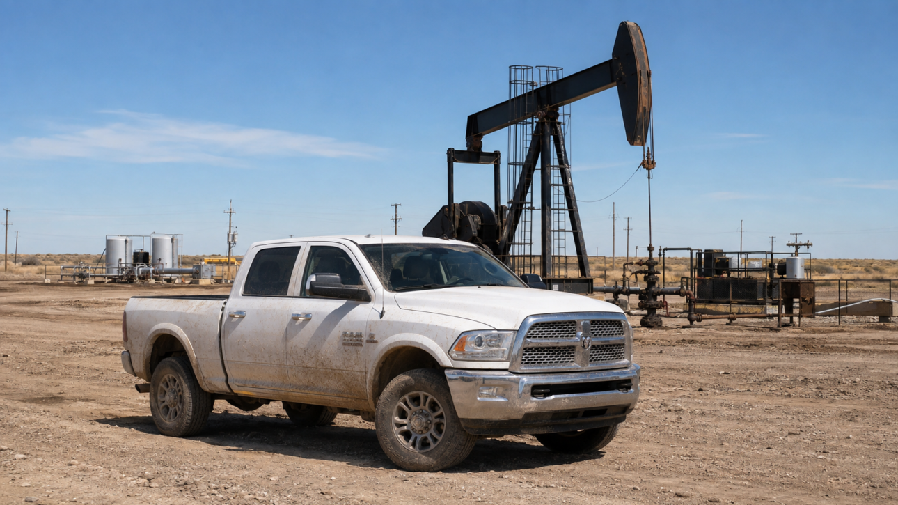 oilfield work truck cleaning