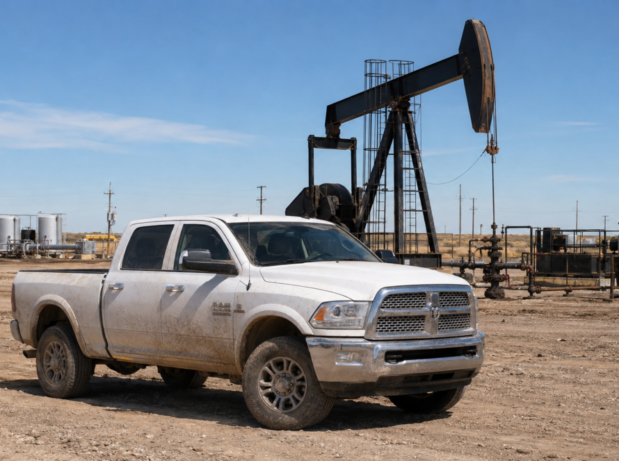 oilfield work truck cleaning