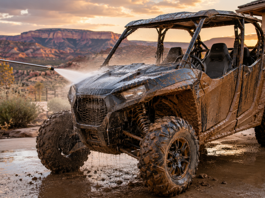 ATV and side-by-side cleaning